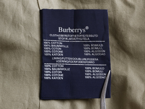 90s ★ バーバリー プローサム バルマカーン コート 38 メンズ M 程 ステンカラー スプリング コットン ポプリン 薄手 ベルト付き ベージュ