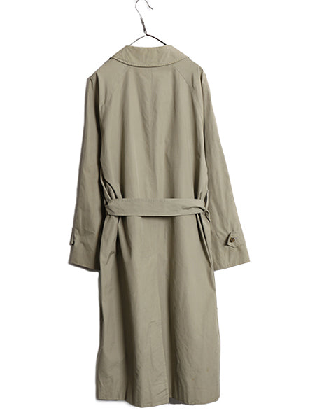 90s ★ バーバリー プローサム バルマカーン コート 38 メンズ M 程 ステンカラー スプリング コットン ポプリン 薄手 ベルト付き ベージュ