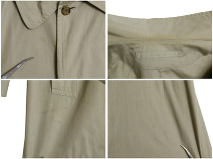 90s ★ バーバリー プローサム バルマカーン コート 38 メンズ M 程 ステンカラー スプリング コットン ポプリン 薄手 ベルト付き ベージュ