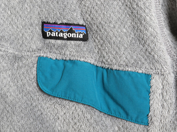 パタゴニア リツール スナップT プルオーバー ジャケット レディース L 古着 17年製 フリース アウトドア ブルゾン ハイネック シンプル 灰