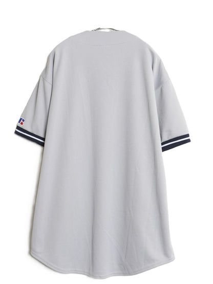 90s ヤンキース ベースボール シャツ メンズ XL / オールド MLB オフィシャル ラッセル 大リーグ ユニフォーム ゲームシャツ 大きいサイズ