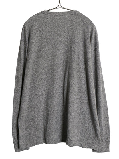 ポロ ラルフローレン ポケット付き 長袖 Tシャツ メンズ L ロンT ポケT ワンポイント ポニー ロングスリーブ カットソー シングルステッチ