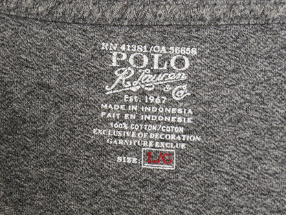 ポロ ラルフローレン ポケット付き 長袖 Tシャツ メンズ L ロンT ポケT ワンポイント ポニー ロングスリーブ カットソー シングルステッチ