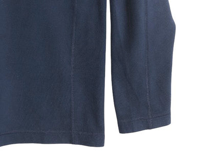 パタゴニア マイクロD ハーフジップ フリース プルオーバー メンズ L 19年製 アウトドア ロンT 長袖 Tシャツ ハイネック トップス ネイビー