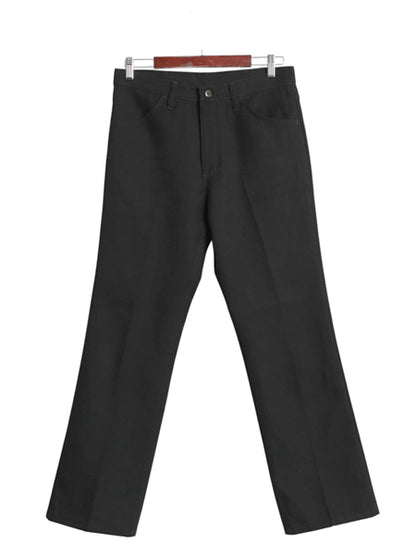 ラングラー ランチャー パンツ メンズ 32 30 / スラックス ブーツカット フレア ドレス ジーンズ ノータック ボトムス シワになりにくい 黒