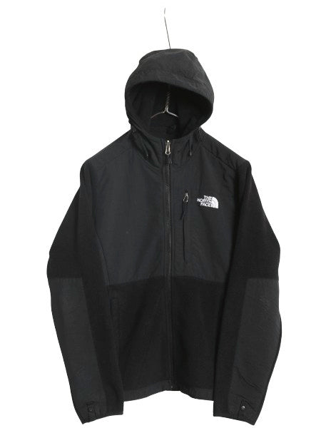 ノースフェイス フード付き デナリ ジャケット レディース S / アウトドア フリース ナイロン パーカー ジャンパー フルジップ ブルゾン 黒