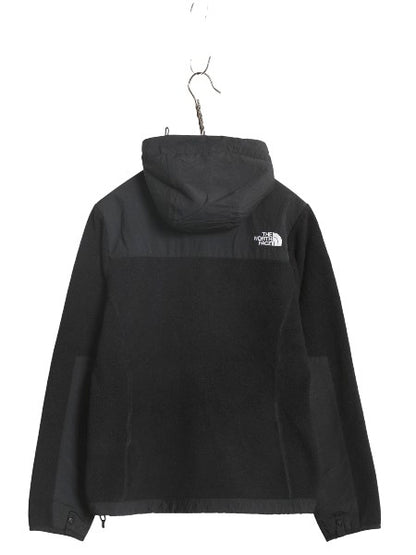 ノースフェイス フード付き デナリ ジャケット レディース S / アウトドア フリース ナイロン パーカー ジャンパー フルジップ ブルゾン 黒