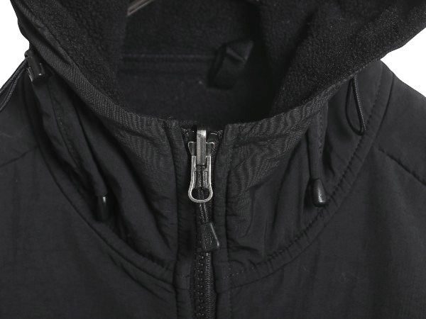 ノースフェイス フード付き デナリ ジャケット レディース S / アウトドア フリース ナイロン パーカー ジャンパー フルジップ ブルゾン 黒