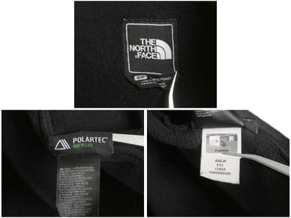 ノースフェイス フード付き デナリ ジャケット レディース S / アウトドア フリース ナイロン パーカー ジャンパー フルジップ ブルゾン 黒