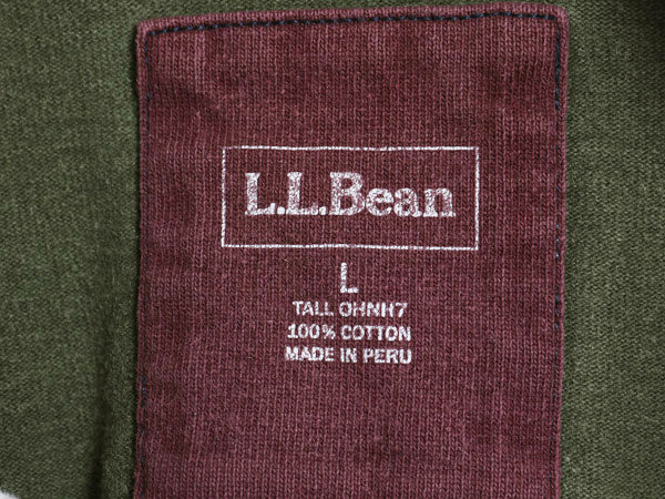 エルエルビーン ボーダー 長袖 ラガーシャツ メンズ L ラグビー 長袖シャツ ポロシャツ ヘビーウェイト コットン カットソー マルチカラー