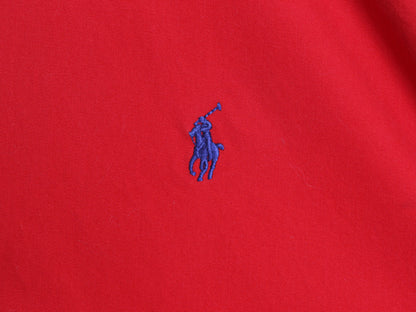 90s ラルフローレン 長袖 ボタンダウン シャツ メンズ M オールド ポロ 長袖シャツ ワンポイント コットン ワイシャツ カジュアル シンプル