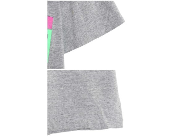 90s USA製 ナイキ メッセージ プリント Tシャツ メンズ L / オールド 初期 銀タグ 当時物 スウッシュ シングルステッチ アート イラスト 灰