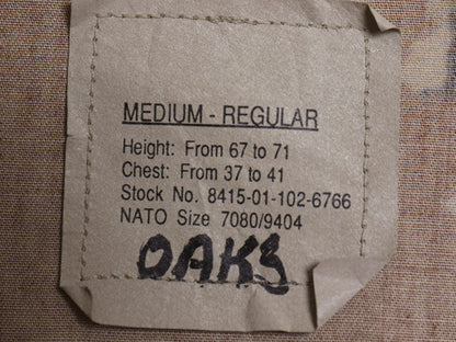 90s US ARMY 米軍実物 デザート カモ BDU ミリタリー ジャケット MEDIUM REGULAR / オールド 90年製 ミリタリー チョコチップ 6C 迷彩 軍物