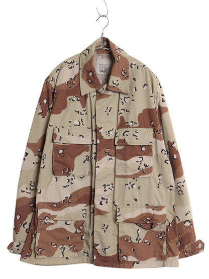 90s US ARMY 米軍実物 デザート カモ BDU ミリタリー ジャケット MEDIUM REGULAR / オールド 90年製 ミリタリー チョコチップ 6C 迷彩 軍物