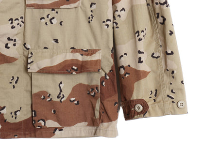 90s US ARMY 米軍実物 デザート カモ BDU ミリタリー ジャケット MEDIUM REGULAR / オールド 90年製 ミリタリー チョコチップ 6C 迷彩 軍物