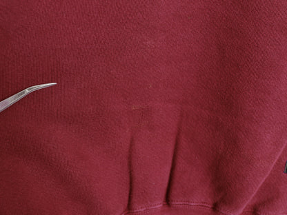 90s USA製 ラッセル 無地 タートルネック スウェット メンズ レディース М / 古着 オールド トレーナー 前V 裏起毛 ヘビーウェイト エンジ