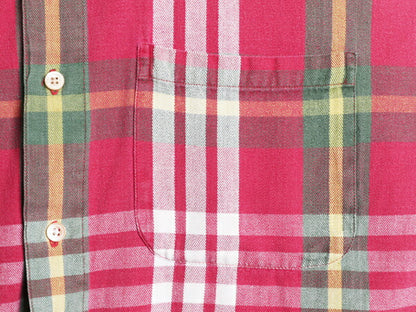 90s バナナリパブリック チェック ヘビー フランネル シャツ メンズ L 古着 90年代 オールド BANANA REPUBLIC 長袖シャツ ネルシャツ 厚手