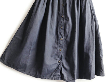 90s ドッカーズ リーバイス コットン チノ フレア スカート L 程 90年代 オールド LEVIS DOCKERS フロント ボタン ミモレ丈 ロングスカート