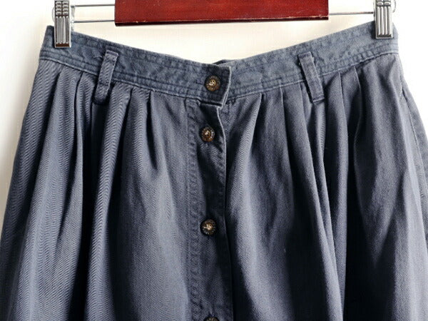 90s ドッカーズ リーバイス コットン チノ フレア スカート L 程 90年代 オールド LEVIS DOCKERS フロント ボタン ミモレ丈 ロングスカート