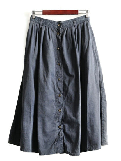 90s ドッカーズ リーバイス コットン チノ フレア スカート L 程 90年代 オールド LEVIS DOCKERS フロント ボタン ミモレ丈 ロングスカート