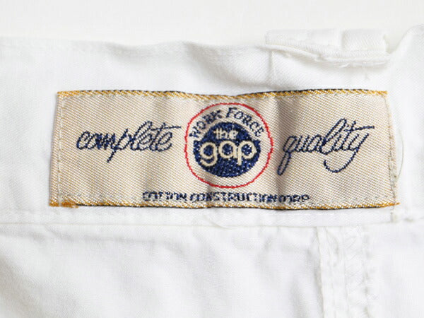 80s OLD GAP コットン ショートパンツ レディース S 程 古着 80年代 ヴィンテージ ギャップ ショーツ ハーフパンツ 短パン 半パン 3タック