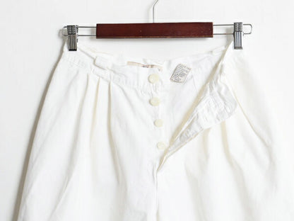 80s OLD GAP コットン ショートパンツ レディース S 程 古着 80年代 ヴィンテージ ギャップ ショーツ ハーフパンツ 短パン 半パン 3タック