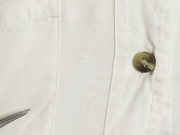 90s オービス 100% シルク 半袖 シャツ レディース L 古着 旧タグ 90年代 オールド ORVIS アウトドア 無地 ブラウス 高級 薄手 ナチュラル
