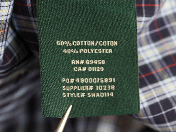 LAUREN ラルフローレン チェック 長袖 シャツ 18 ボーイズ XL メンズ XS 古着 ポロ 長袖シャツ ロゴ刺繍 マルチカラー カジュアル Yシャツ