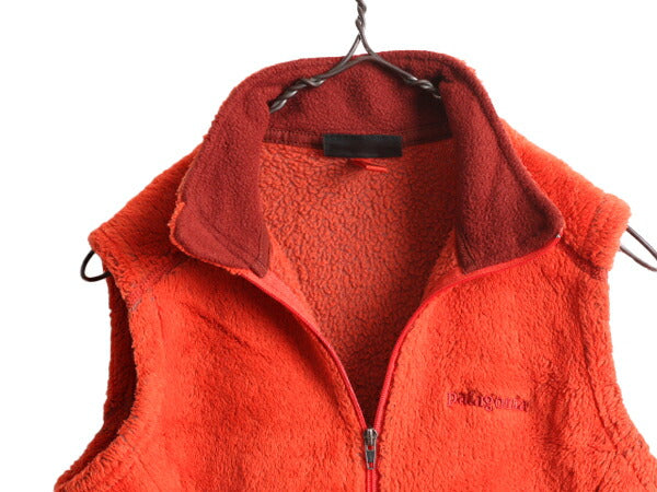 00s パタゴニア R2 フリース ベスト レディース S 古着 オールド PATAGONIA ジップアップ アウトドア 前開き ロゴ刺繍 重ね着 レアカラー