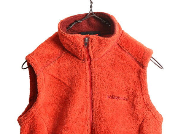 00s パタゴニア R2 フリース ベスト レディース S 古着 オールド PATAGONIA ジップアップ アウトドア 前開き ロゴ刺繍 重ね着 レアカラー