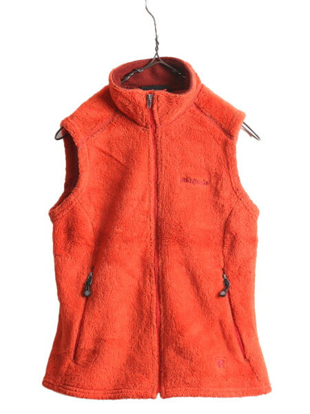 00s パタゴニア R2 フリース ベスト レディース S 古着 オールド PATAGONIA ジップアップ アウトドア 前開き ロゴ刺繍 重ね着 レアカラー