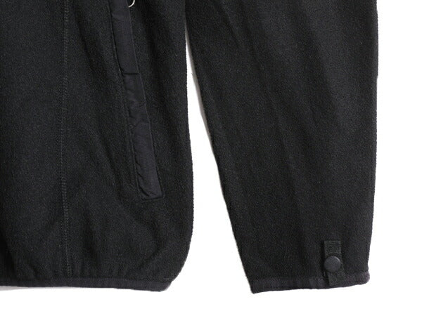 ノースフェイス フルジップ フリース ジャケット レディース XS / 古着 The North Face ハイネック ジャンパー ブルゾン 薄手 インナー 黒