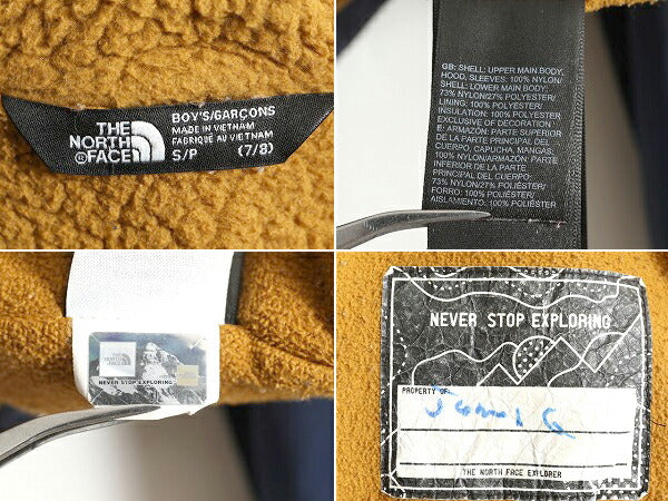 US企画 ノースフェイス DRYVENT マウンテンパーカー ジャケット ボーイズ S 子供 古着 The North face フード パーカー ジャンパー マンパ