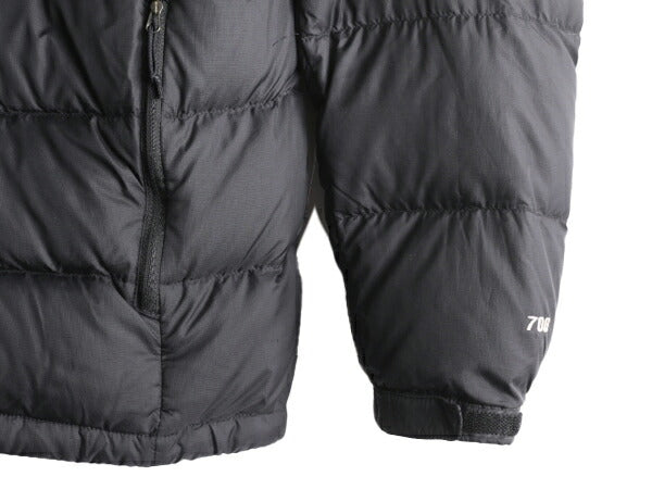 ノースフェイス ヌプシ ダウン ジャケット メンズ M The North face アウトドア NUPTSE 700フィル ナイロン ハイネック ブルゾン 防寒  黒