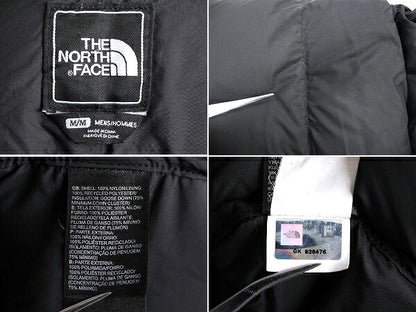 ノースフェイス ヌプシ ダウン ジャケット メンズ M The North face アウトドア NUPTSE 700フィル ナイロン ハイネック ブルゾン 防寒  黒