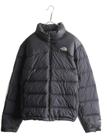 ノースフェイス ヌプシ ダウン ジャケット メンズ L / The North face アウトドア NUPTSE ナイロン 700フィル ハイネック ブルゾン 防寒 黒