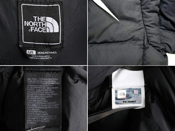 ノースフェイス ヌプシ ダウン ジャケット メンズ L / The North face アウトドア NUPTSE ナイロン 700フィル ハイネック ブルゾン 防寒 黒