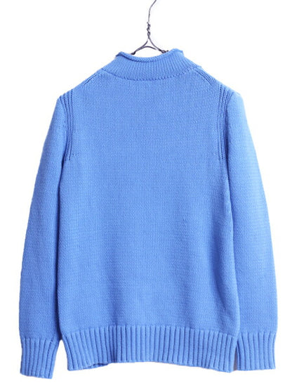 J CREW ALWAYS ロールネック コットン ニット セーター レディース XS 古着 巨人タグ 無地 ハイネック ジェイクルー