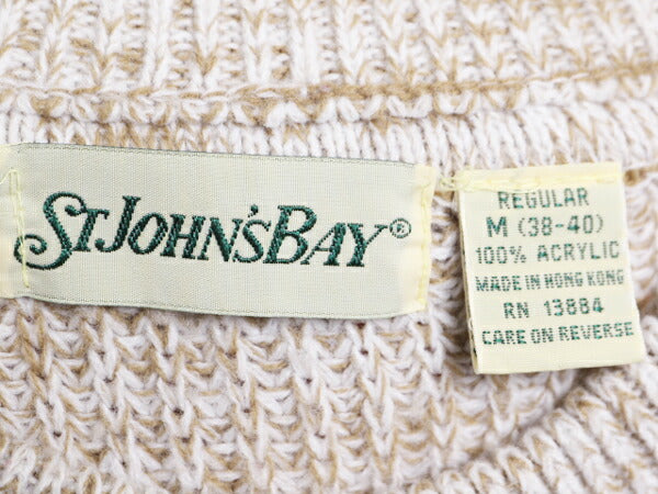 80s 90s ST JOHN'S BAY アクリル チャンキー ニット セーター メンズ レディース M / セントジョンズベイ JCペニー ヴィンテージ リブ編み