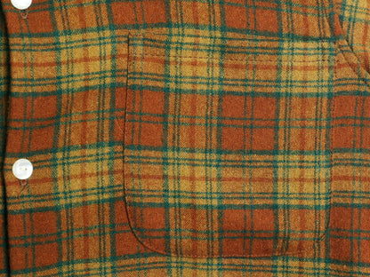 70s ウールリッチ チェック ウール シャツ メンズ M / 古着 70年代 ヴィンテージ Woolrich 白タグ ポケット付き マルチカラー 長袖シャツ