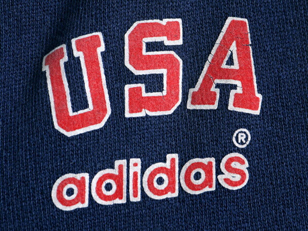 80s USA製 アディダス スウェット パンツ キッズ S 100cm 110cm 古着 80年代 ヴィンテージ ADIDAS 裏起毛 トレーナー 子供用 子供服 裾ゴム
