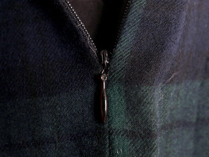 90s USA製 エルエルビーン ブラックウォッチ チェック ウール プリーツ スカート レディース M オールド LLBean ロング マキシ丈 ライナー