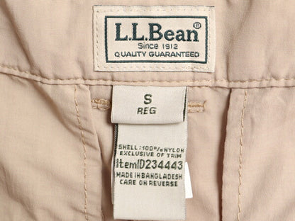 エルエルビーン ナイロン カーゴ ショーツ メンズ S 古着 LLBEAN アウトドア 短パン ショート パンツ ベージュ ベルト付き ブッシュ ガイド