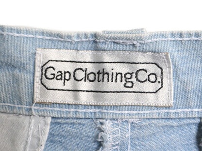 80s USA製 OLD GAP シャンブレー ショートパンツ レディース S / ヴィンテージ オールド ギャップ コットン ショーツ ハーフパンツ 2タック