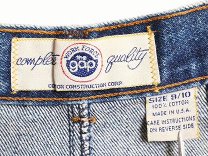 80s USA製 OLD GAP デニム タイト スカート レディース S 程 古着 80年代 ヴィンテージ ギャップ ひざ丈 ミディ丈 Aライン スリット入り