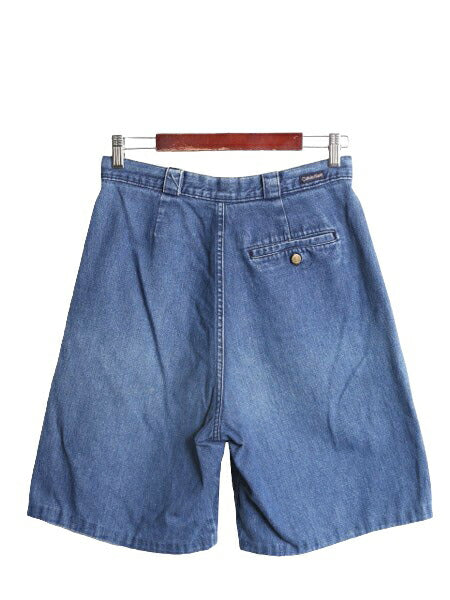 90s カルバンクライン デニム ショートパンツ レディース XS 程 / 90年代 オールド CALVIN KLEIN コットン ショーツ ハーフパンツ 短パン