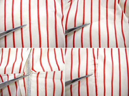 50s ビンテージ ☆ ストライプ ノースリーブ ワンピース レディース S 程/ 50年代 ひざ下丈 ミディ丈 ワンピ タンク キャミワンピ 2トーン