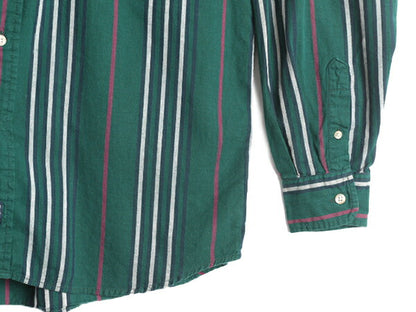 90s ドッカーズ リーバイス ストライプ 長袖 シャツ メンズ M / 古着 90年代 オールド LEVIS DOCKERS コットン ポケット付き マルチカラー