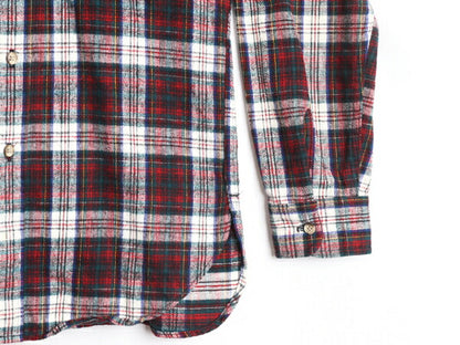 70s USA製 ウールリッチ チェック ヘビー フランネル シャツ メンズ M 程/ 70年代 ヴィンテージ Woolrich 白タグ ネルシャツ マルチカラー