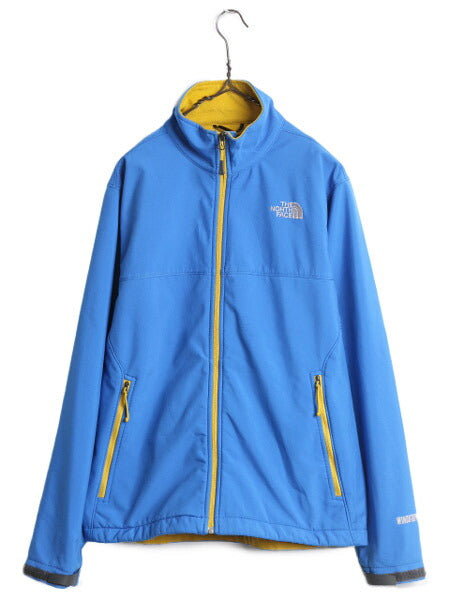 ノースフェイス ソフトシェル ジャケット メンズ M アウトドア The North face WIND STOPPER ジャンパー 裏 フリース ブルゾン ストレッチ